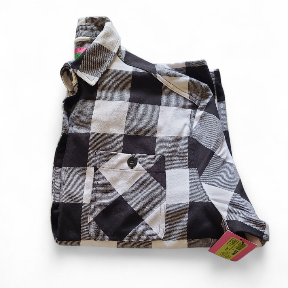 Women's Empyre Brand Heavy Weight Organic Cotton Plaid Flannel Unisex Medium - Picture 9 of 12
